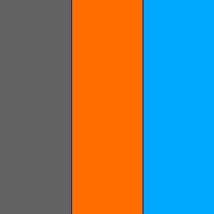 grey orange blue