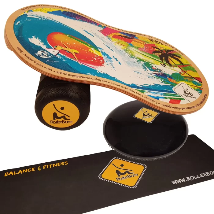 w1640814 RollerBone Wassersport Balanceboard Shabby ProSet Softpad Carpet 1 1