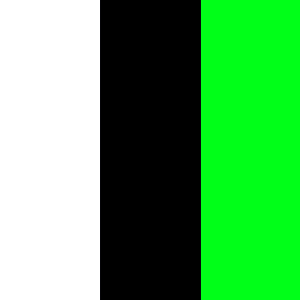 white black green