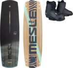 41084768 61 mesle wakeboard psx 147cm grau schwarz holz set maxx bindung