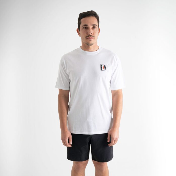 22 bolt tee white front