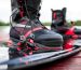 Equipment for wakeboarding. Board and shoes for water sports